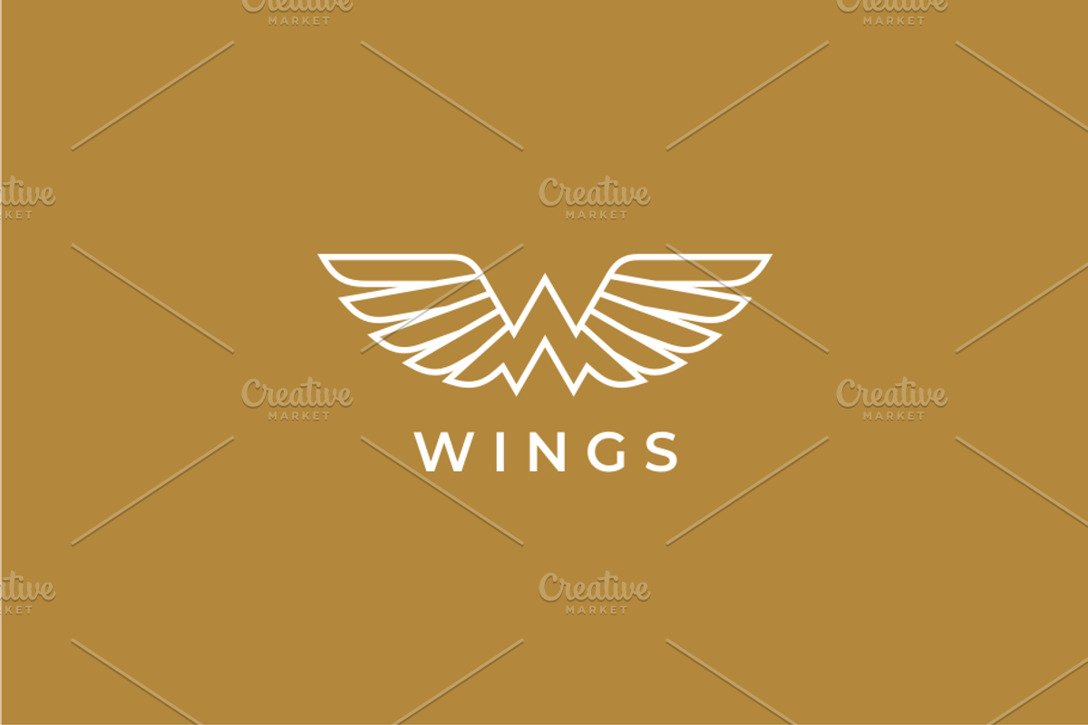 Wings Letter W Logo template, a Branding & Logo Template by yopie (Photo 2 of 3)