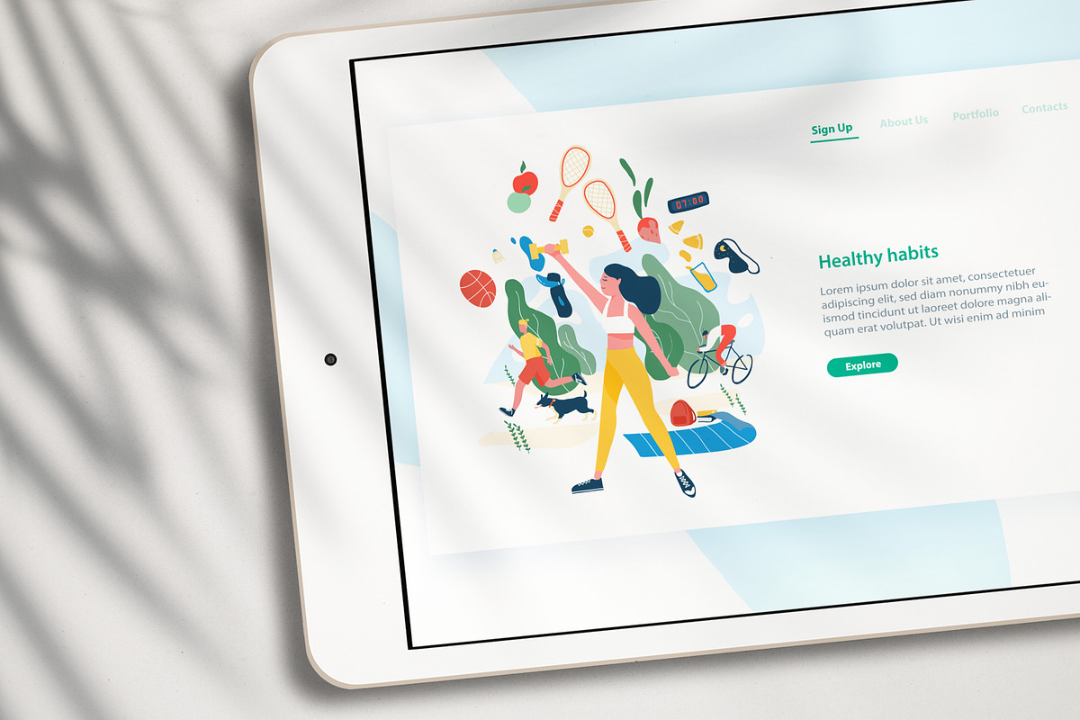 Healthy habits, active lifestyle, a Healthcare Illustration by Good Studio (Photo 3 of 3)