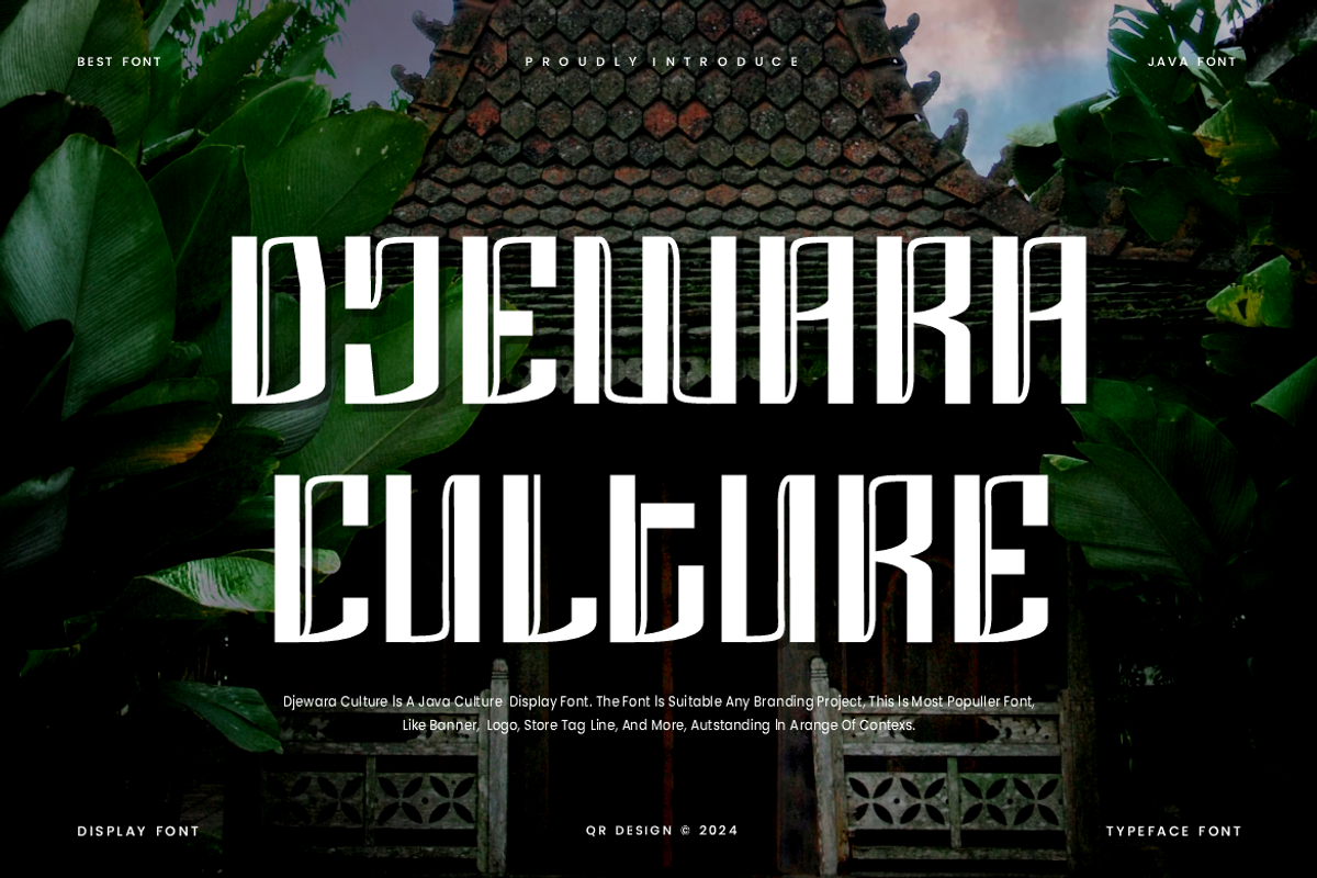 Djewara Culture Font, a Sans Serif Font by QR Design Studio (Photo 1 of 7)