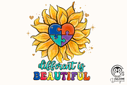 Autism Different Is Beautiful, a Graphic by Owlsome.Designs (Thumbnail 1 of 5)