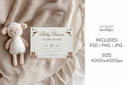 7x5 Baby Shower Card Mockup, a Mockup by EmpaviMockups (Thumbnail 4 of 7)