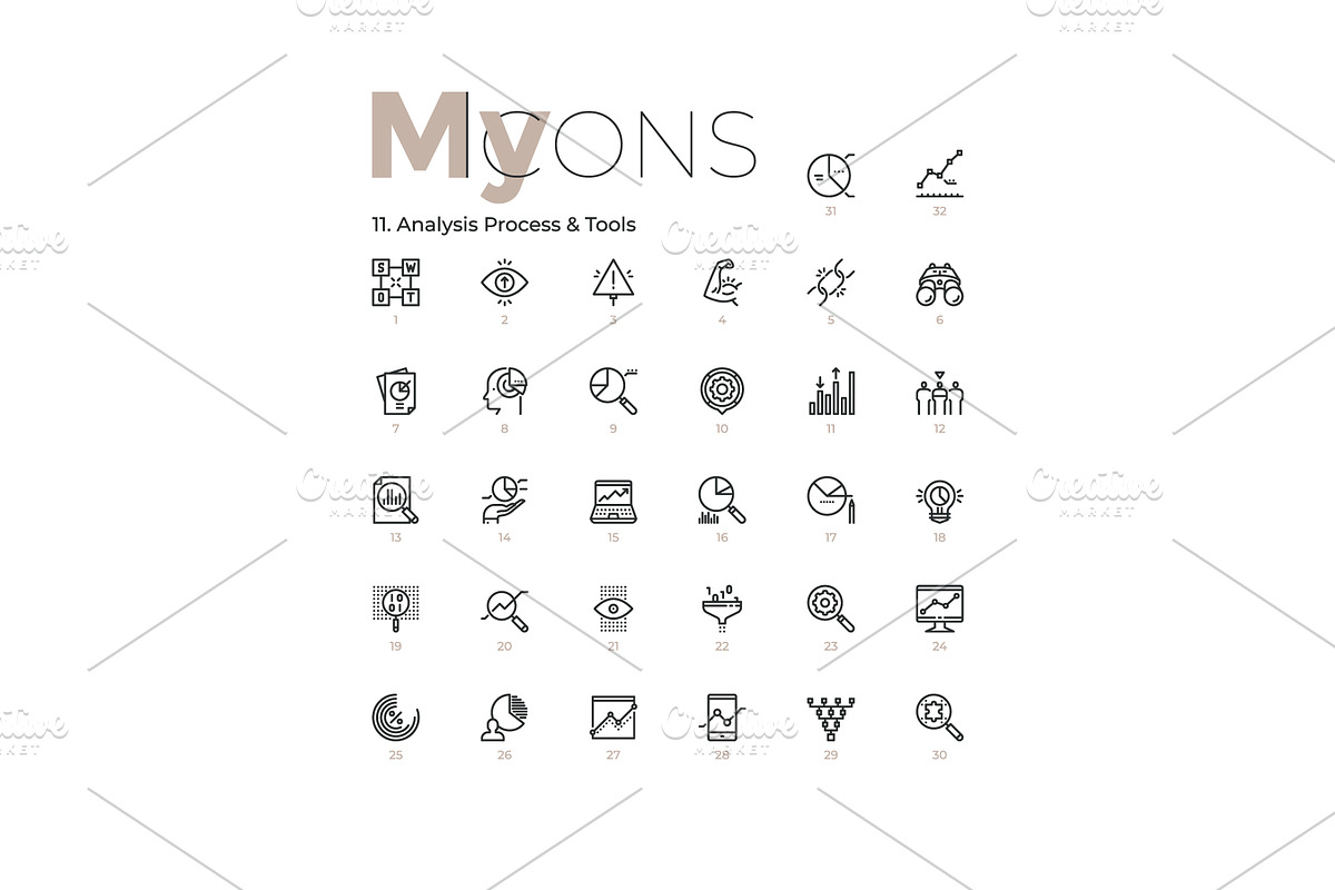 My Icons, an Outline Icon by Andrew Kras Design (Photo 18 of 38)