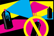 Graffiti Paint Can Set Background, an Education Illustration by Do2design (Thumbnail 2 of 4)