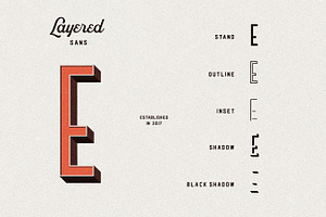 Bouchers Layered Font Bundle