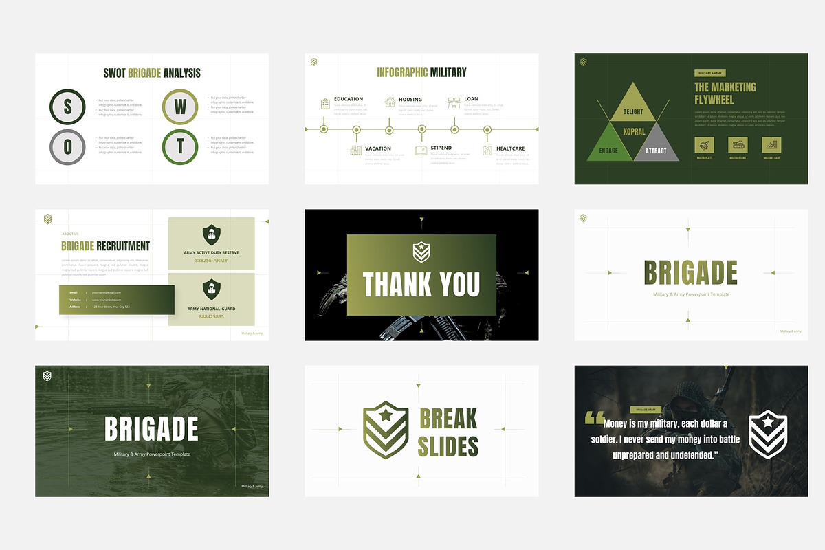 Military & Army Keynote, a Presentation Template by Pixslides (Photo 6 of 6)
