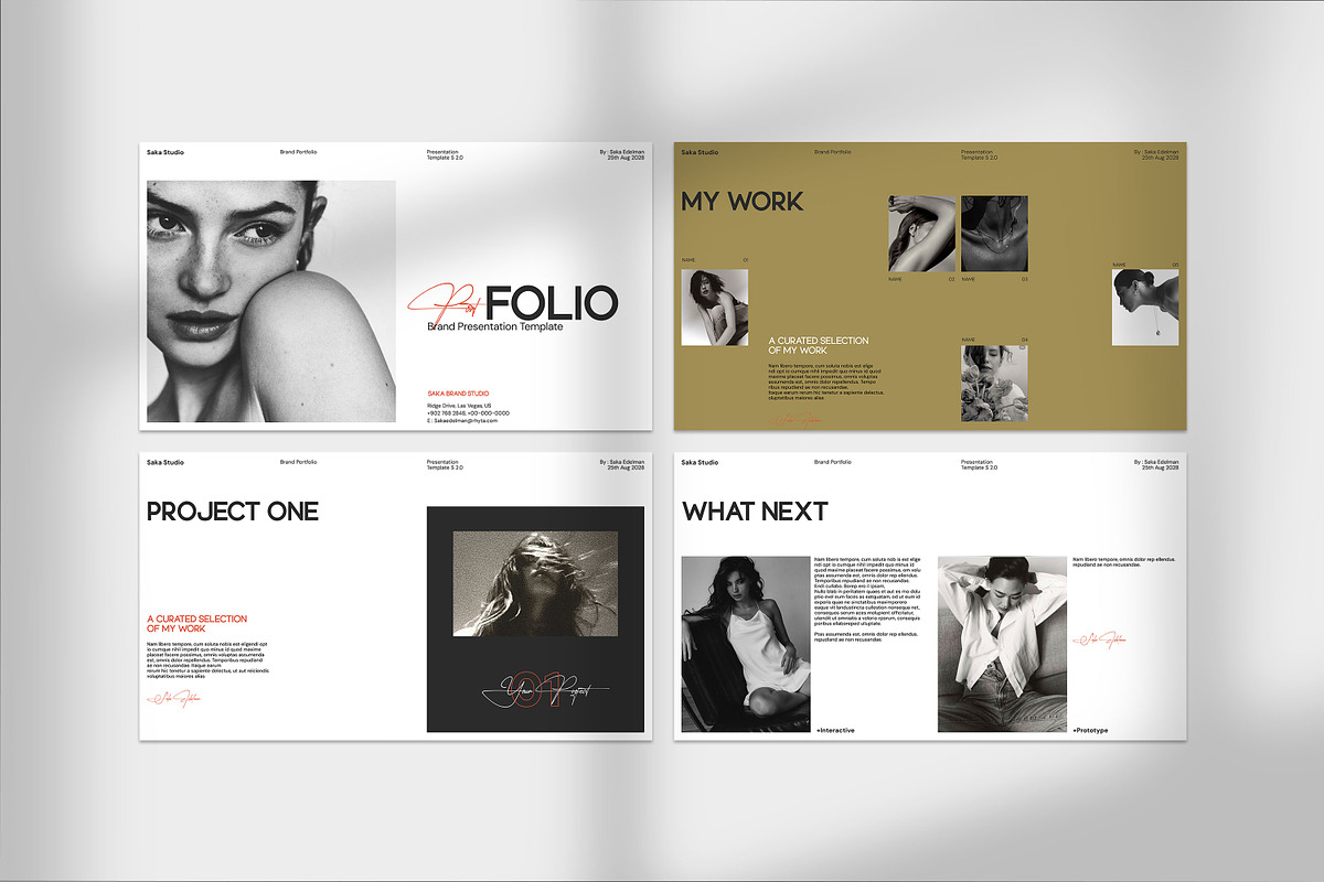 SAKA | Brand Portfolio Template, a Presentation Template by Graphpexel (Photo 4 of 10)