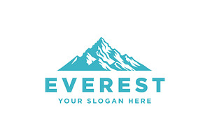 Mountain summit everest logo, a Branding & Logo Template by funpixel