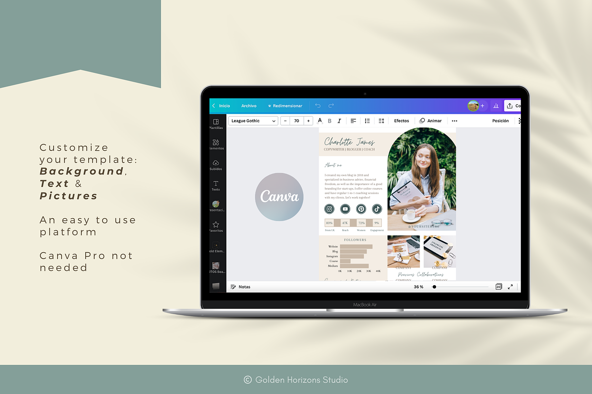 Business Coach Media Kit Card, a Resume Template by Golden Horizons Studio (Photo 8 of 9)