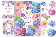 Baby Milestone Cards, flowers, a Card Template by fiolika (Thumbnail 5 of 6)