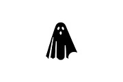 Classic Ghost Silhouette Vector, an Object Illustration by Vectorium Studio (Thumbnail 1 of 4)
