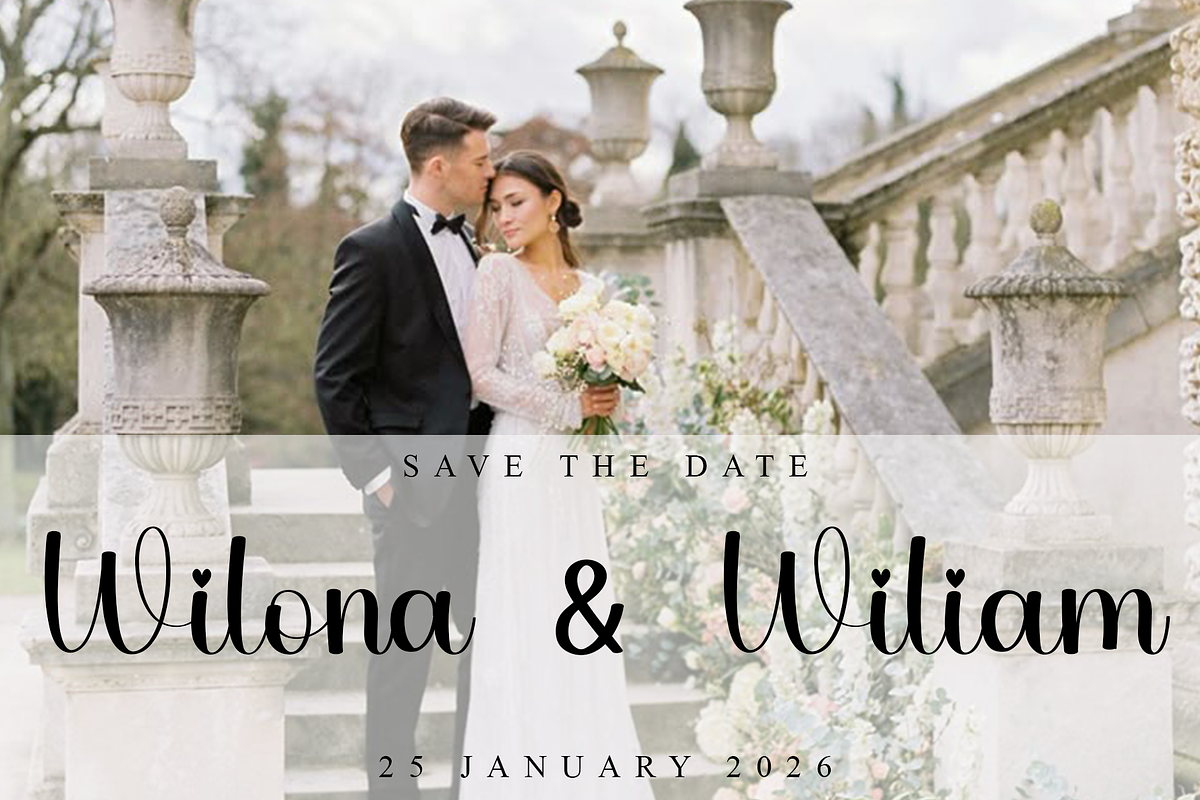 Wedding Dreaming, a Handwritten Font by InermediaSTUDIO (Photo 3 of 8)