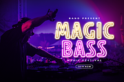 Party - Modern Fun Neon Font, a Sans Serif Font by Hamz Studio (Thumbnail 16 of 16)