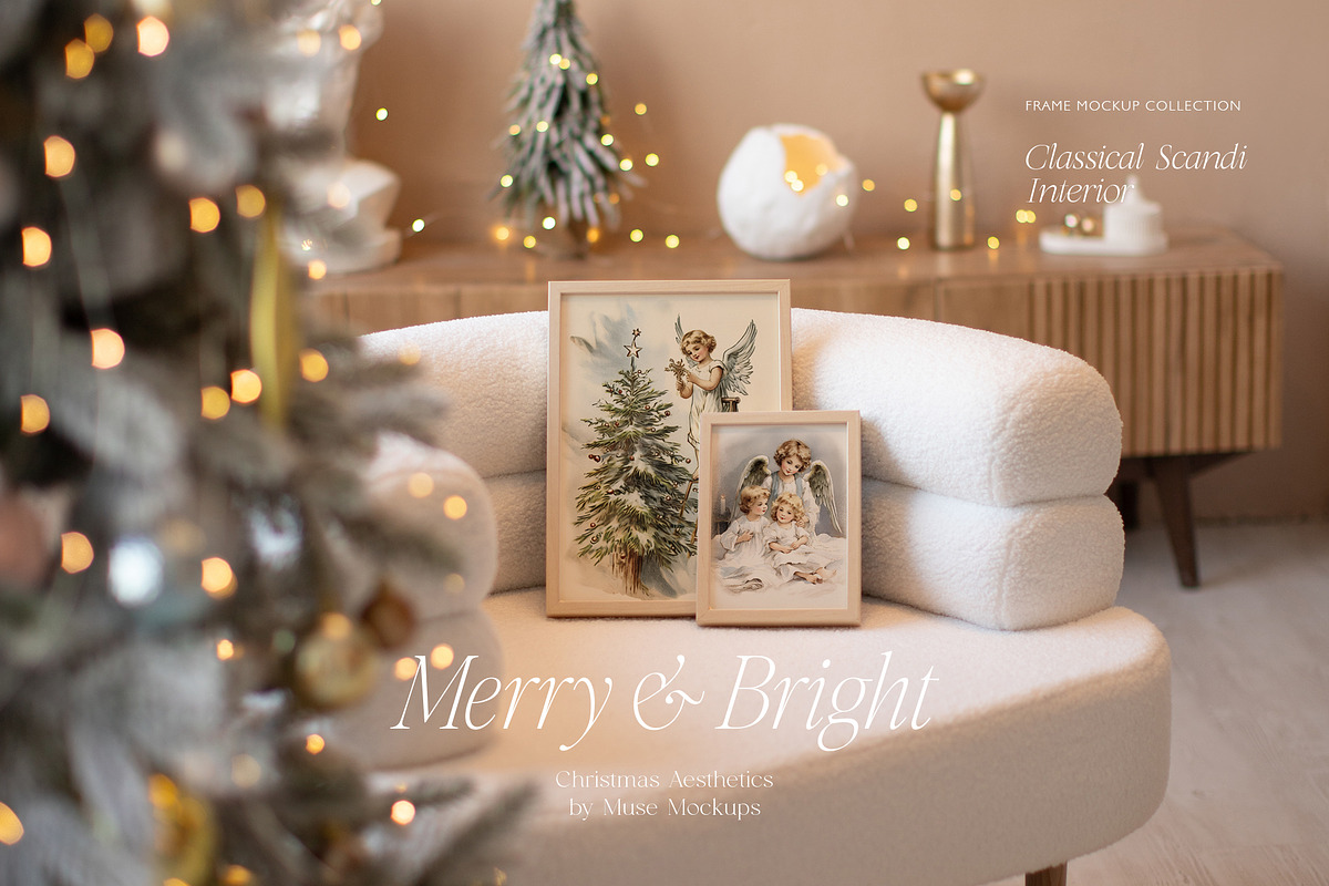 MERRY & BRIGHT Christmas Mockups, a Household Mockup by The Bambi Collective (Photo 2 of 17)