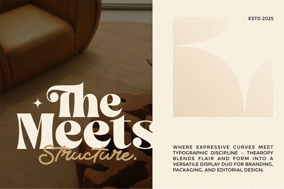 Thearopy - Font Duo Typeface, a Serif Font by MaikoHatta (Photo 2 of 8)