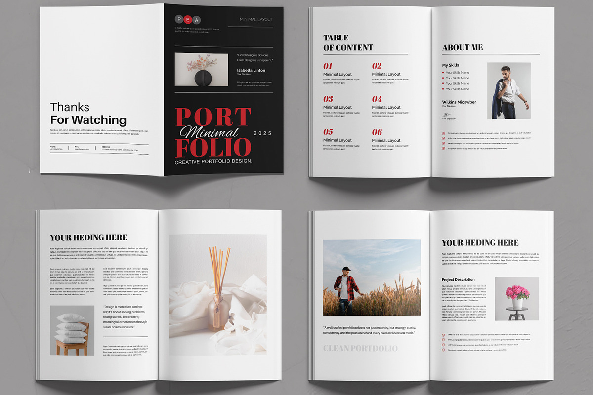 Creative Portfolio Magazine Layout preview 2