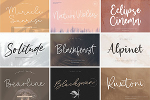 The Ultimate! 50 Fonts Bundle!