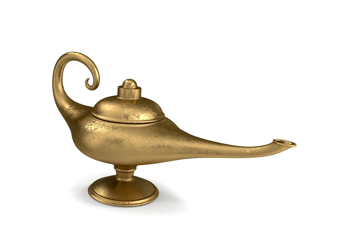 Aladin Lamp, an Object 3D Model by Tedi Permana (Photo 4 of 7)