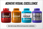 5lb Whey Protein Jar Mockup D2-Pro, a Packaging Mockup by Design Warlord (Thumbnail 9 of 16)