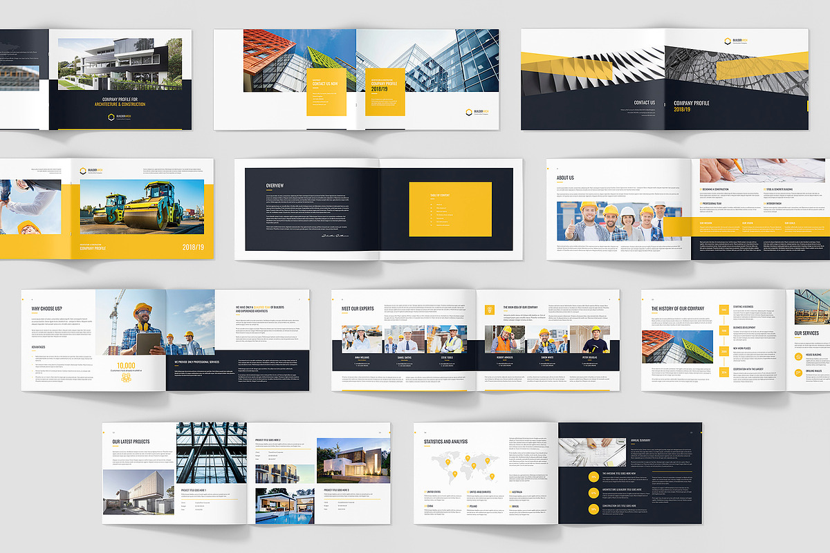 Builder Construction Company Profile, a Brochure Template by artbart (Photo 4 of 7)