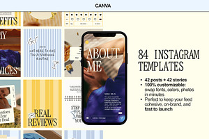Instagram Templates - Canva, a Social Media Template by Of July Studio
