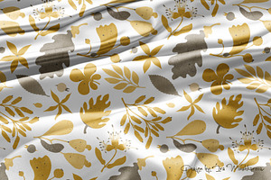 Wind. Botanical Seamless Pattern