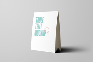 Table Tent Mockups, a Product Mockup by artimasa