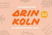 Arin Koln - Handwritten Font, a Font by Letterhend Studio (Thumbnail 10 of 11)