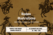 Rodeo Illustrations - Western Themed, a Person Illustration by elliazidi.designs (Thumbnail 1 of 4)