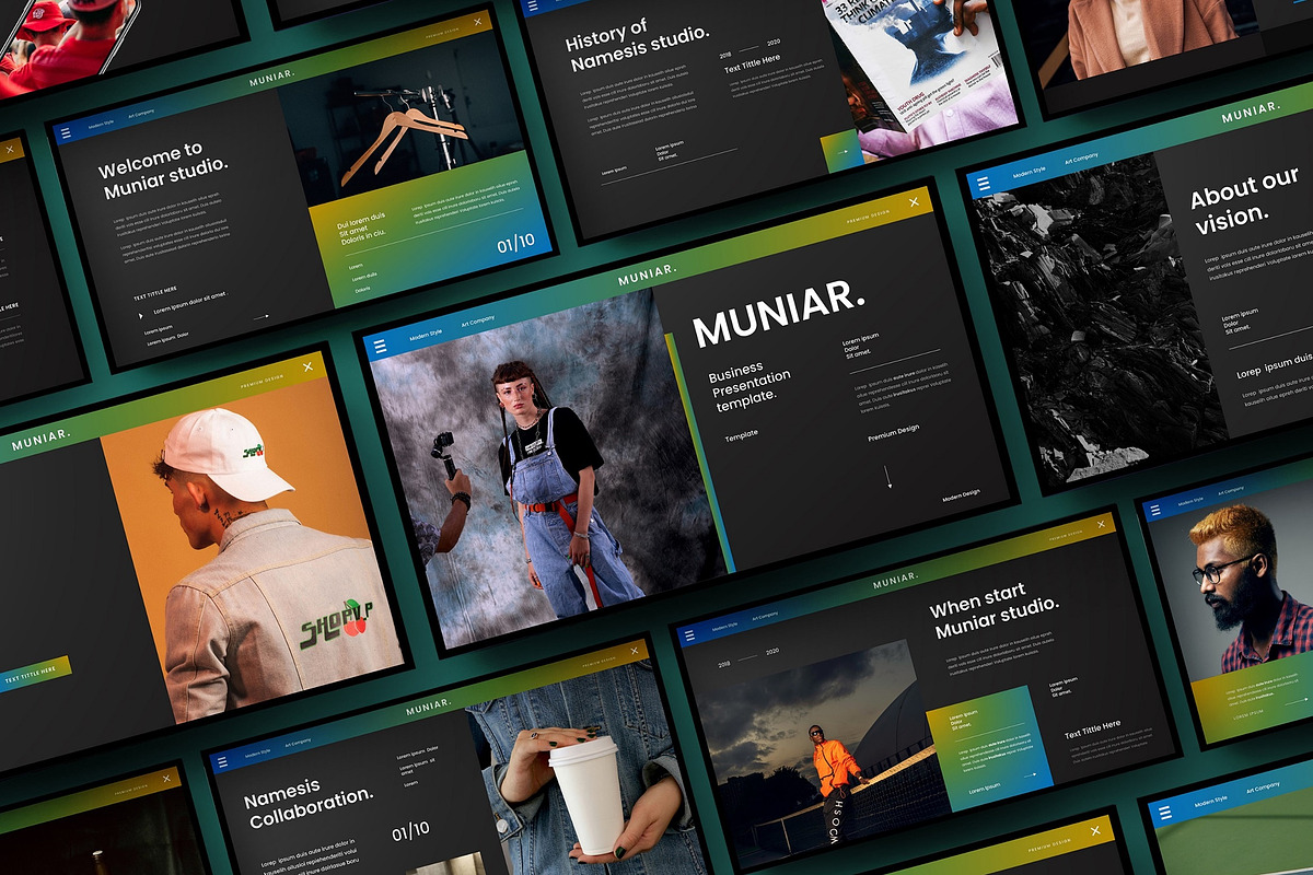 Muniar – Business Keynote Template, a Presentation Template by Dens Creative Studio (Photo 1 of 6)