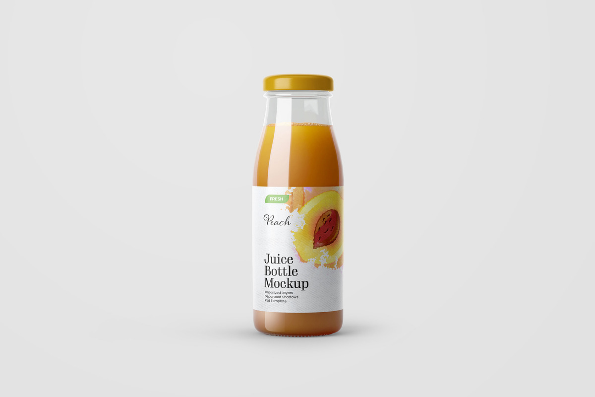 Juice Bottle Mockup Set, a Cups & Container Mockup by Deeplab (Photo 5 of 14)