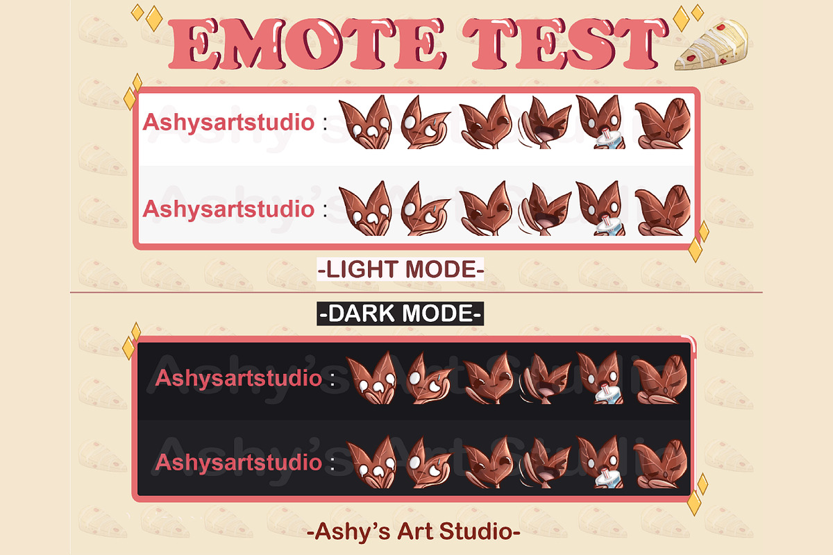 Red Leaf Emotes for Twitch, an Illustration by Ashy's Art Studio (Photo 2 of 4)