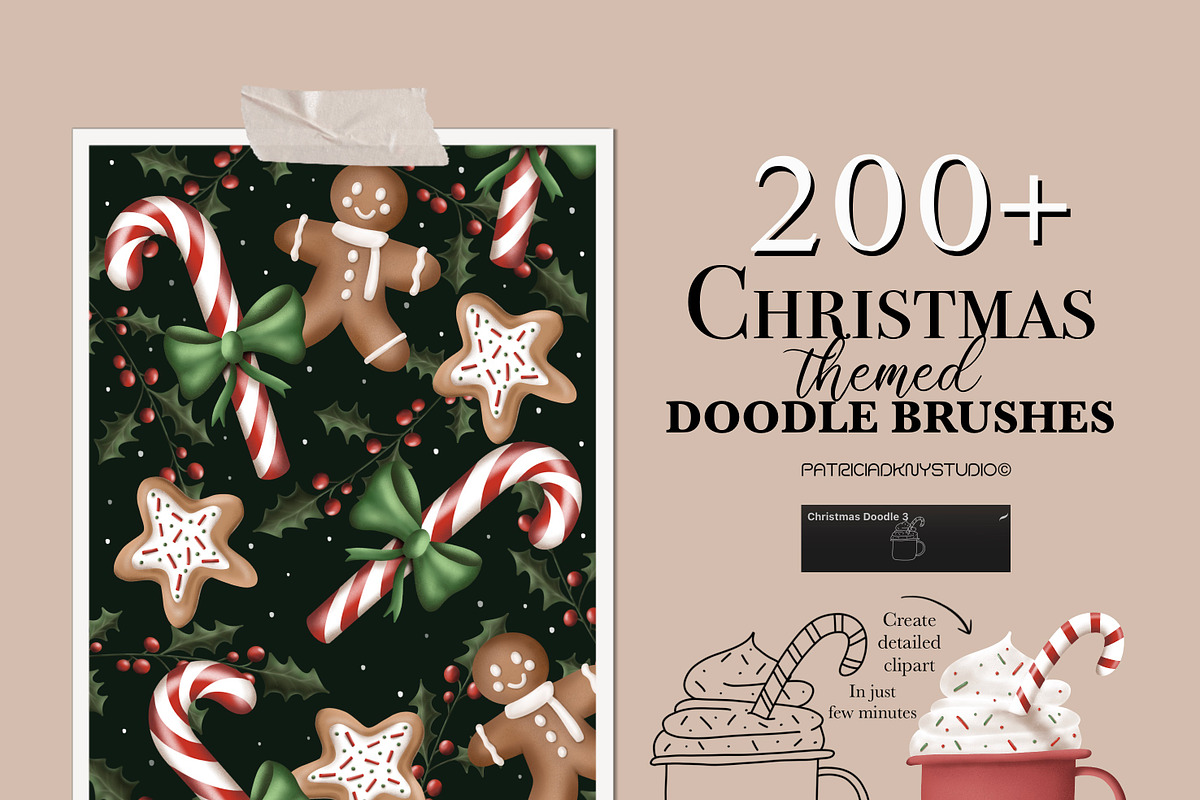 Procreate Christmas Card Creator, a Brush Add-On by PDknyStudio (Photo 5 of 9)
