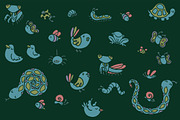 Mega cute sleepy forest animals pack, an Animal Illustration by celandine (Thumbnail 2 of 4)