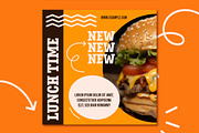 Fast Food Social Media Post, a Templates & Theme by studiogstock (Thumbnail 3 of 4)