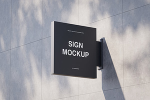 Shop Sign Mockup Set