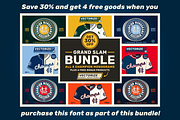 Retro-Era Baseball Serif Style 3, a Symbol Font by Para-Scope Design (Thumbnail 8 of 8)