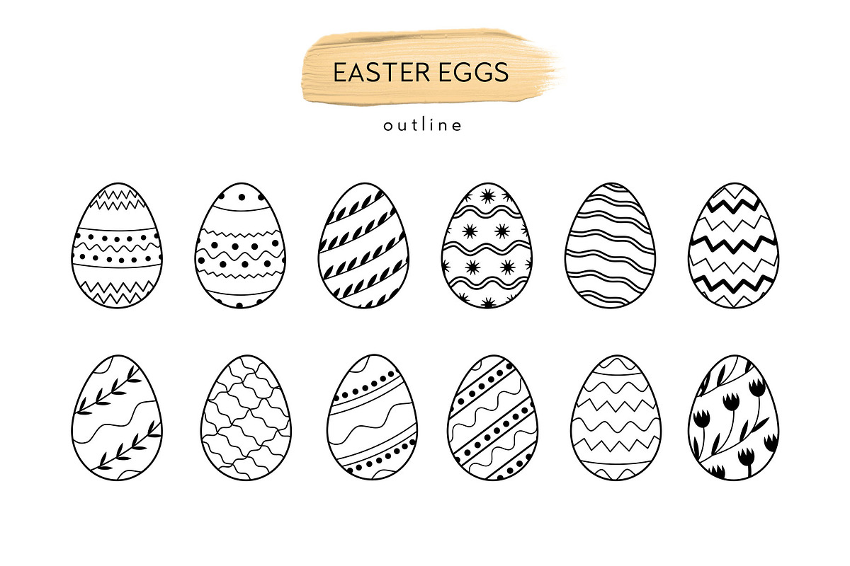 Easter Eggs Collection, a Graphic by millering (Photo 3 of 12)