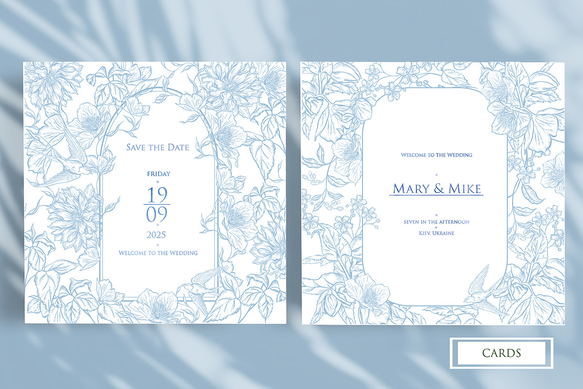 Graphic Blue 3 Wedding Collection, an Object Graphic by Knopazyzy (Photo 2 of 14)