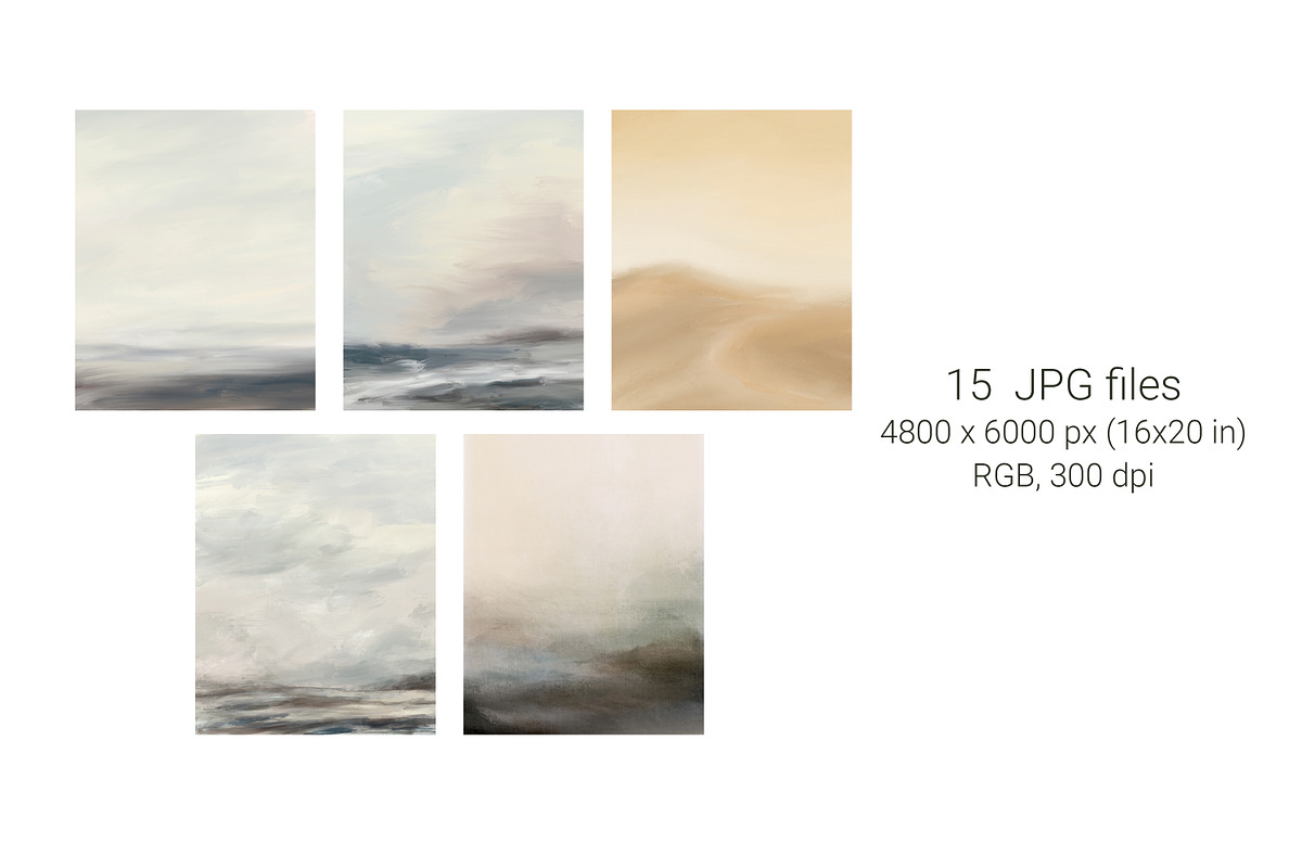 Abstract landscape backgrounds, a Background Graphic by SweetRenieDesigns (Photo 3 of 8)