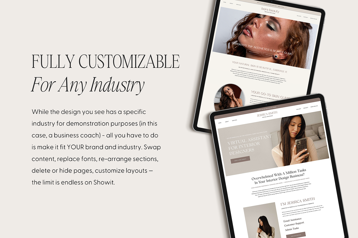 Showit Website Template | BareBeauty, a Websites & App Template by Create with Danielle (Photo 4 of 5)