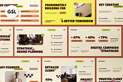 Yellow Company Profile Google Slide, a Presentation Template by graphicook (Thumbnail 1 of 5)