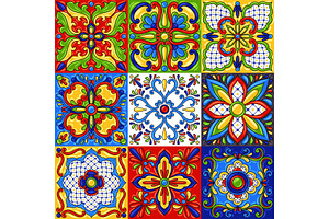 Mexican talavera ceramic tile, a Texture Graphic by incomible