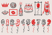 Birthday Party Clip Art SVG, PNG, a Decorative Illustration by Anada Arty (Thumbnail 15 of 25)