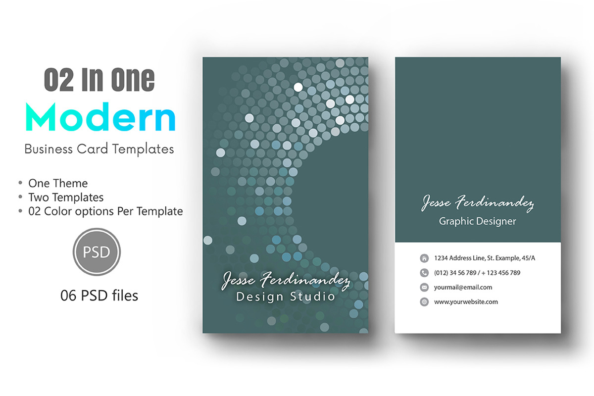 Artistic Business Card Bundle, a Business Card Template by M6 Gallery (Photo 11 of 18)