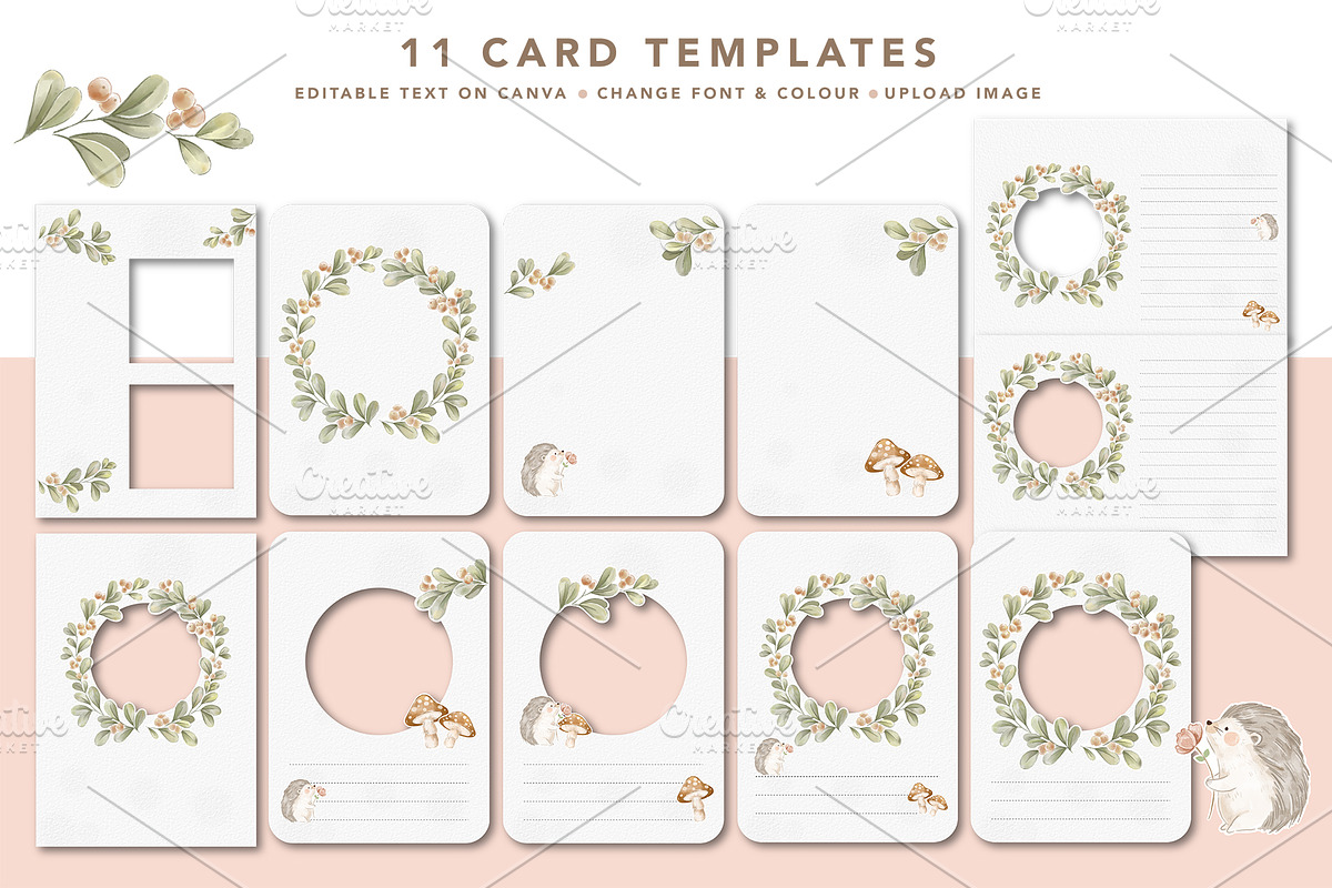 birth announcement editable template, a Card Template by hanacrochetdesign (Photo 5 of 8)