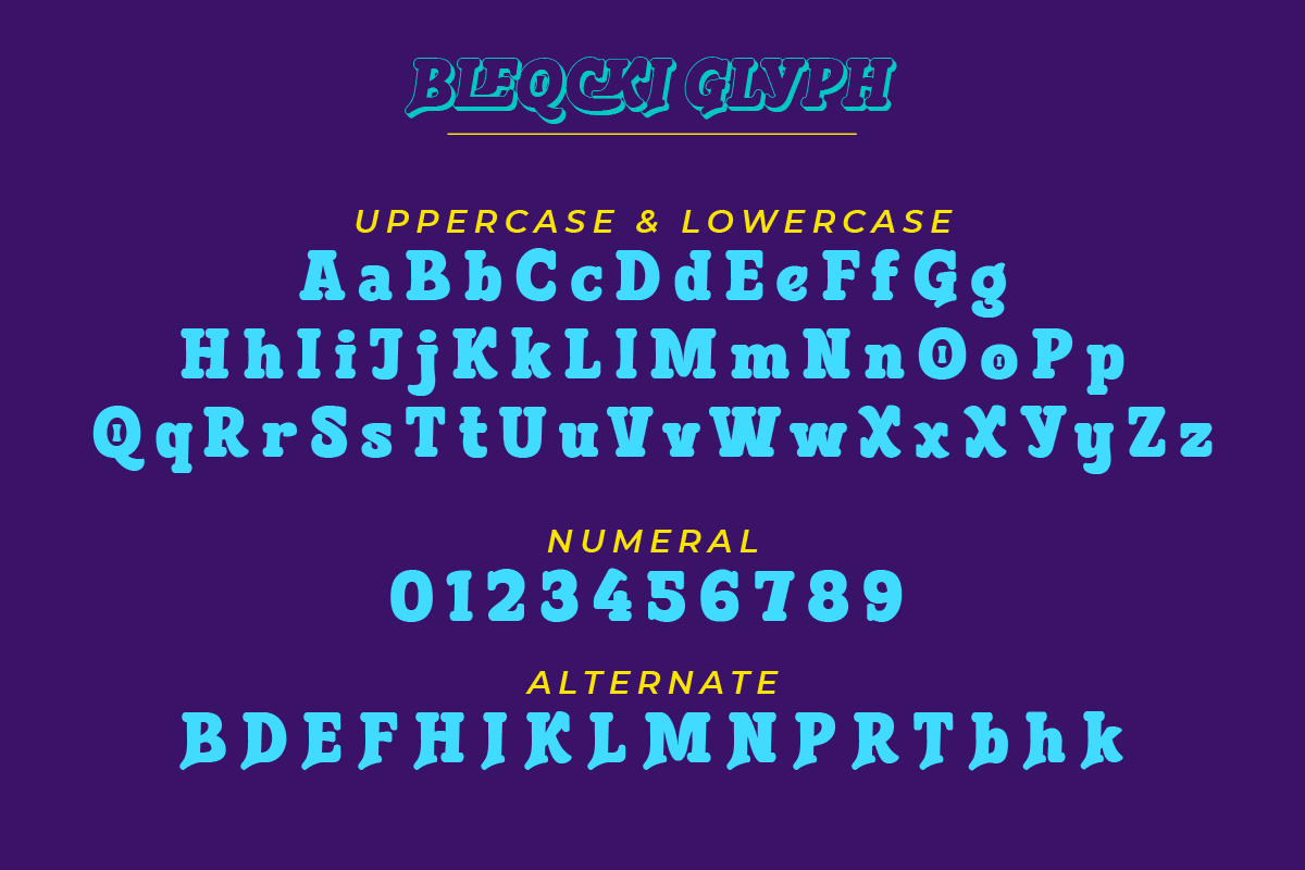 Bleqcki - Serif Display Font, a Serif Font by twinstd (Photo 6 of 9)