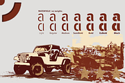 WATERFIELD Stencil, a Sans Serif Font by deFharo (Thumbnail 8 of 13)