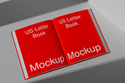 US Letter Book Mockup - 8 Views, a Books & Magazine Mockup by Illusiongraphic (Thumbnail 4 of 23)