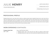 Resume Template / CV, a Resume Template by Creatune (Thumbnail 5 of 6)