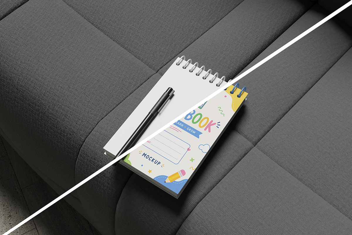 Notebook Cover Mockup for Branding, a Books & Magazine Mockup by My Code Std (Photo 3 of 3)